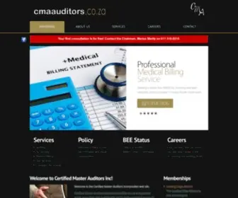 Cmaauditors.co.za(Certified Master Auditors Incorporated) Screenshot