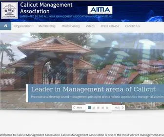 Cmacalicut.org(Calicut Management Association) Screenshot