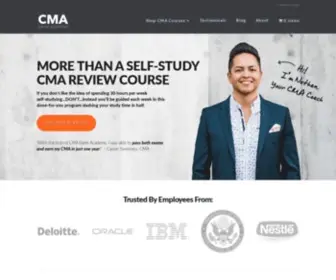 Cmaexamacademy.com(Get the best cma review course and pass your upcoming cma exam the first time) Screenshot