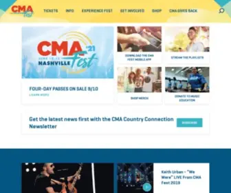 Cmafest.com(CMA Fest 2020) Screenshot