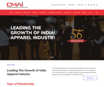 Cmai.in(Leading the growth of Indian apparel industry) Screenshot