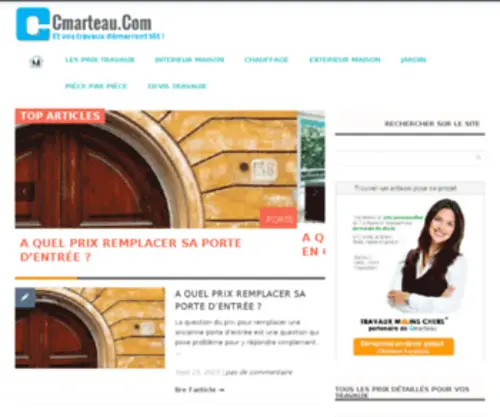 Cmarteau.com(Prix et Conseils pour vos travaux) Screenshot