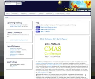 Cmascenter.org(Community modeling and analysis system) Screenshot