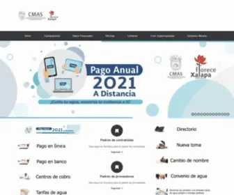 CmasXalapa.gob.mx(CMAS Xalapa) Screenshot