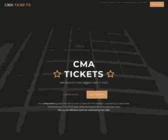 Cmatickets.net(Nashville's biggest stars are at the CMA Music Festival and the CMA Awards) Screenshot