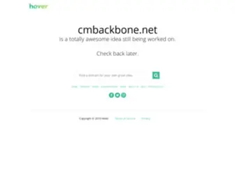 Cmbackbone.net(Cmbackbone) Screenshot