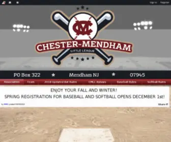 Cmbaseballsoftball.org(Chester Mendham Baseball and Softball Club) Screenshot