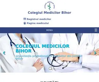 Cmbihor.ro(Colegiul Medicilor Bihor) Screenshot