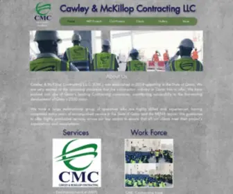 CMC-Qatar.com(Cawley McKillop Contracting Qatar MEP) Screenshot