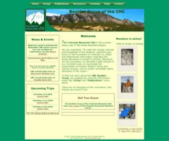 CMcboulder.org(The Boulder Group of the Colorado Mountain Club) Screenshot