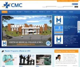 CMC.edu.np(Chitwan Medical College(cmc) & Chitwan Medical College Teaching Hospital (cmcth)) Screenshot