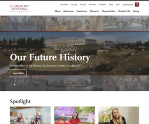 CMC.edu(Claremont McKenna College) Screenshot