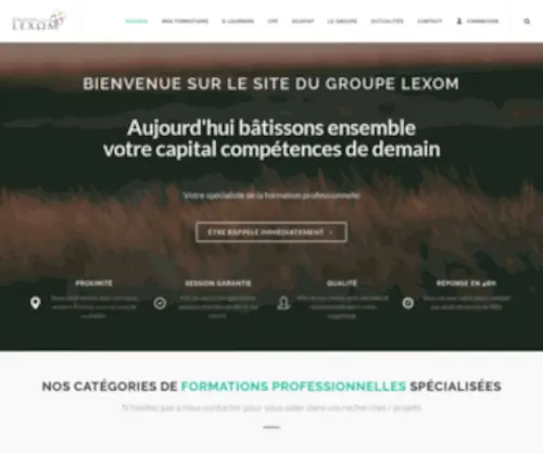 CMcformation.com(Bienvenue sur le site du Groupe Lexom) Screenshot