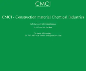 Cmci-SA.com(CMCI) Screenshot