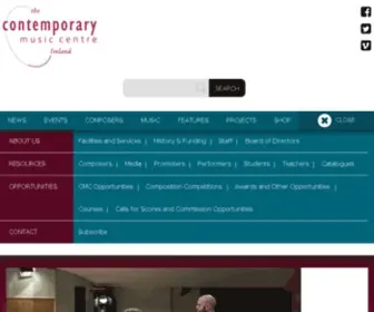 CMC.ie(The Contemporary Music Centre (CMC)) Screenshot