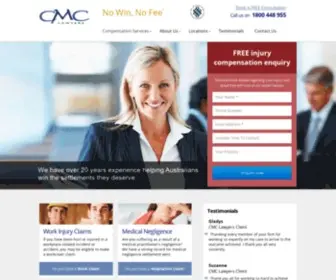 CMclawyers.com.au(CMC Compensation Lawyers) Screenshot