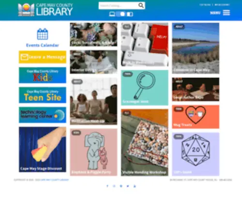 CMclibrary.org(Cape May County Library) Screenshot