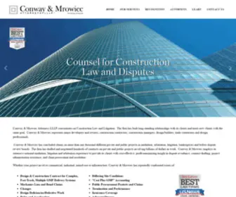 Cmcontractors.com(Conway & Mrowiec LLLP) Screenshot