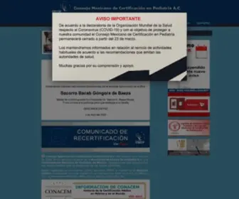 CMCPMX.org(Pediatría) Screenshot