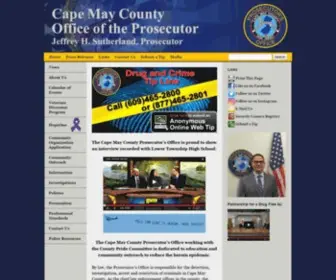 CMCpros.net(Cape May County Prosecutor's Office official) Screenshot