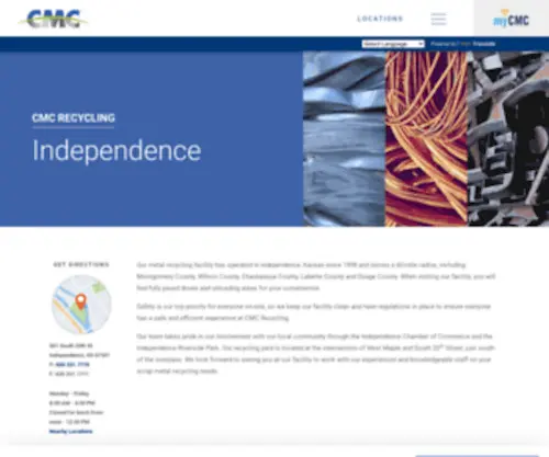 CMcrecyclingindependence.com Screenshot