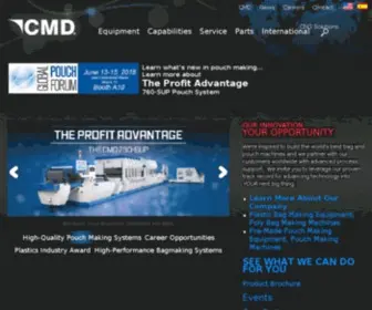 CMD-Corp.com(CMD Converting and Packaging Equipment) Screenshot