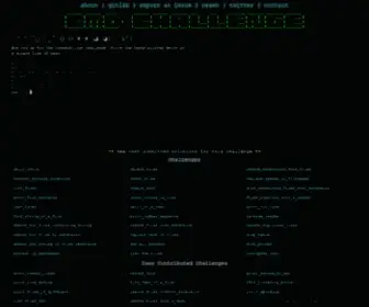 CMDchallenge.com(Command challenge) Screenshot