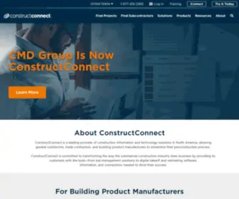 CMDgroup.com(CMD Group by ConstructConnect) Screenshot