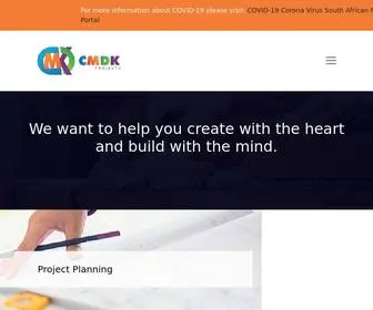 CMDK.co.za(CMDK a construction company with years of experience in turnkey solutions) Screenshot