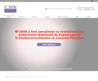 CMDrtimis.ro(Colegiul Medicilor Stomatologi Timis) Screenshot