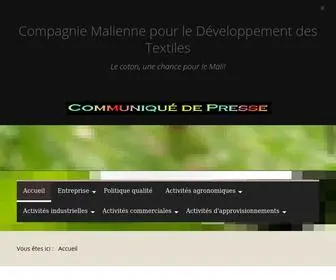 CMDT-Mali.net(Accueil) Screenshot