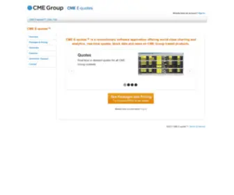 Cme-Equotes.com(World-class charting and analytics, real-time quotes, block data and news on CME Group traded products) Screenshot