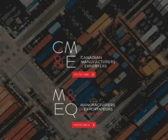 Cme-Mec.ca(Canadian Manufacturers & Exporters (CME)) Screenshot