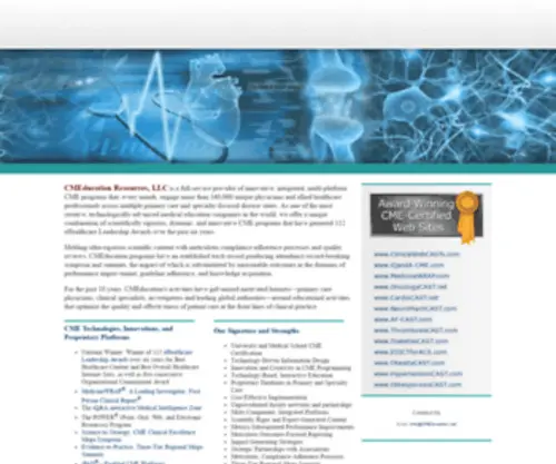 Cmeducation.net(A Medical Education Company) Screenshot