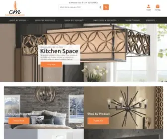 Cmelec.co.uk(CM Electrical are a market leader in lighting and electrical products in the UK) Screenshot