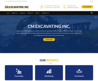 Cmexcavating.ca(CM Excavating INC) Screenshot