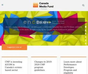 CMF-FMC.ca(The Canada Media Fund (CMF)) Screenshot