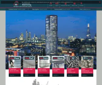 CMF.uk.com(Steel deck & composite flooring solutions) Screenshot