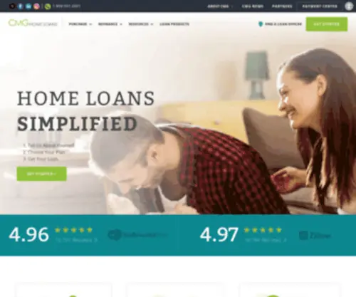 CMghomeloans.com(Buy a home with the right mortgage for your unique needs) Screenshot
