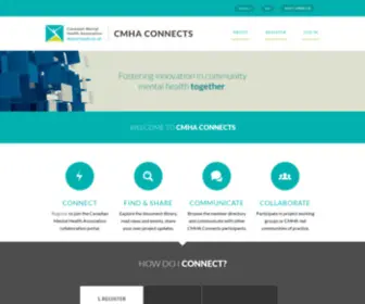Cmhaconnects.ca(Fostering innovation in community mental health) Screenshot