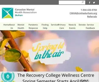 Cmhadurham.ca(Canadian Mental Health Association Durham) Screenshot