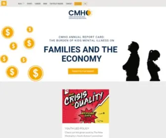 Cmho.org(Children's Mental Health Ontario) Screenshot