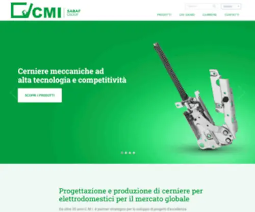 Cmi-Hinges.com(Cerniere meccaniche per elettrodomestici) Screenshot