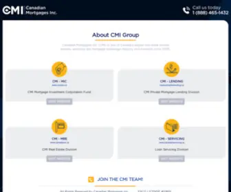 Cmicapital.ca(Canadian Mortgages Inc) Screenshot