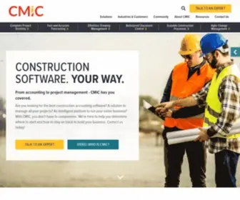 CmicGlobal.com(Construction Software for Accounting & Project Management) Screenshot