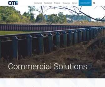 Cmisheetpiling.com(Commercial Solutions) Screenshot
