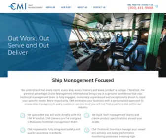 Cmishipmanagement.com(Cruise Management International) Screenshot