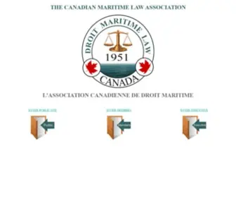 Cmla.org(The Canadian Maritime Law Association) Screenshot