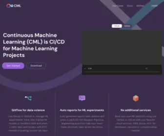 CML.dev(Continuous Machine Learning) Screenshot