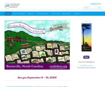 Cmlitfest.org(Carolina Mountains Literary Festival) Screenshot